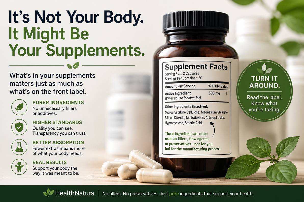Maybe It's Not Your Body. Maybe It's Your Supplements.