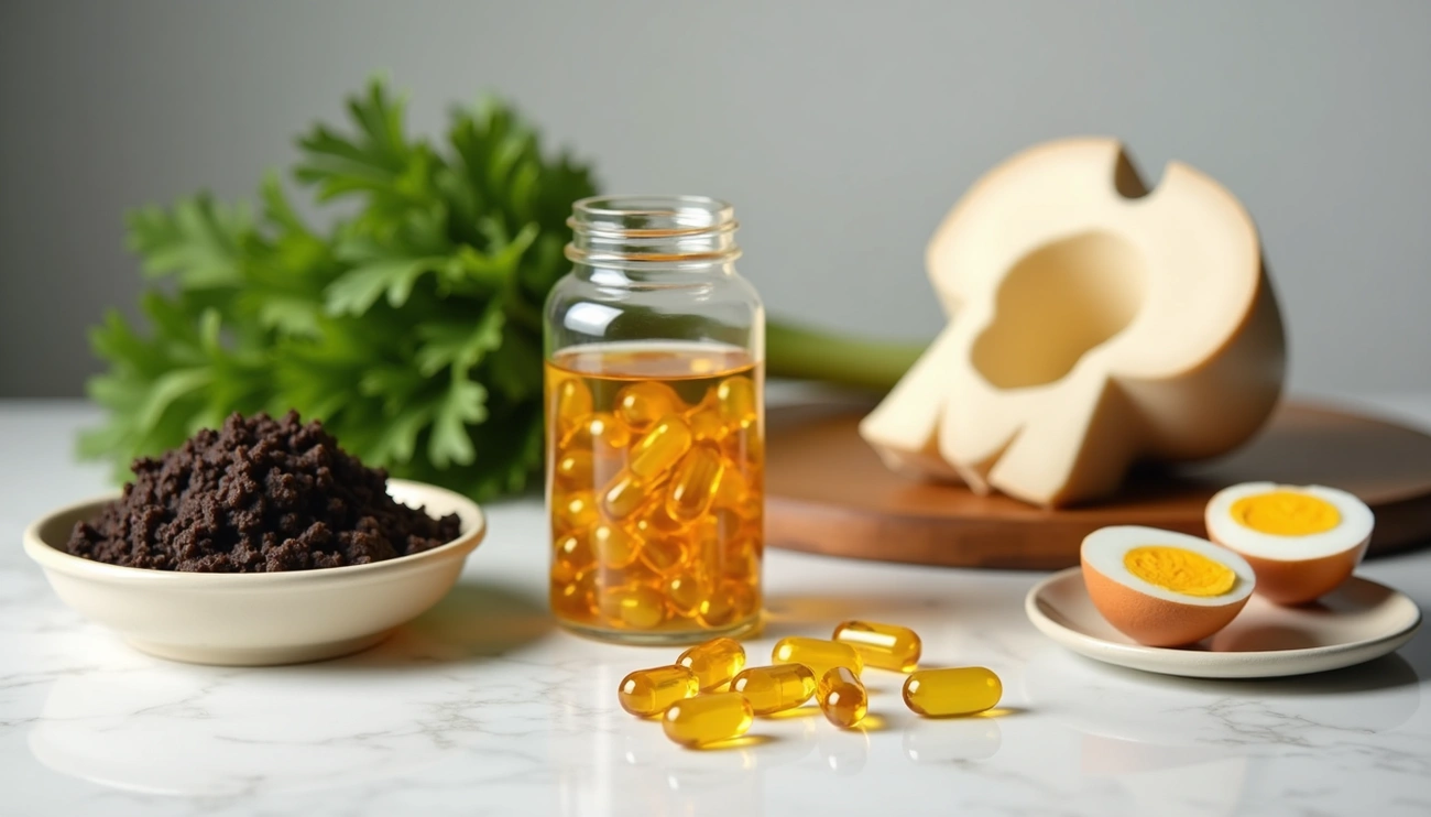 Illustration related to high-dose vitamin D concerns and potential interactions, emphasizing careful dosing and monitoring