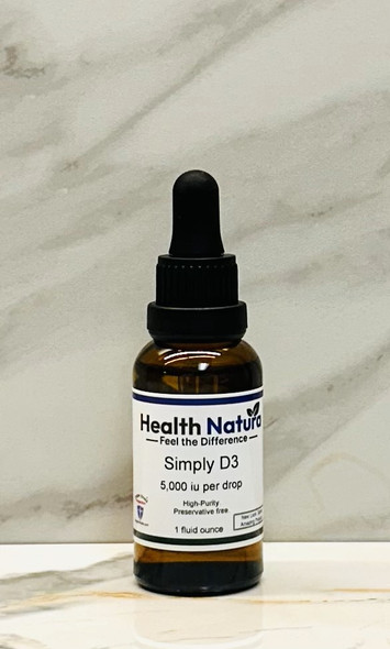 Vitamin D3 in MCT oil, 5000 i.u. per drop, 1 ounce bottle, natural supplements.