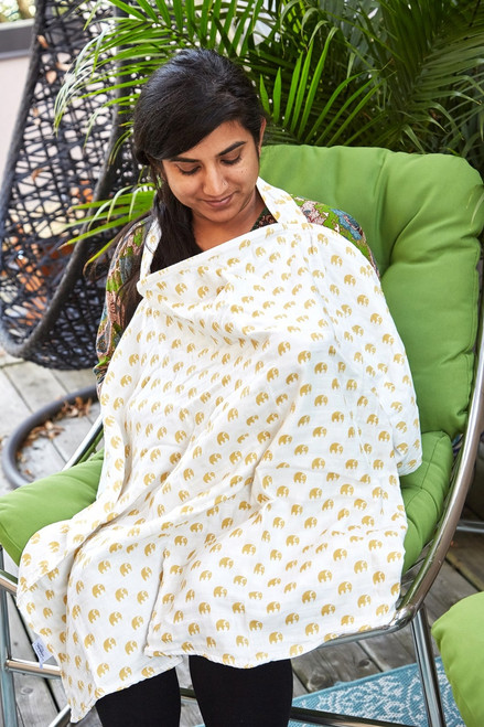 Breastfeeding Nursing Cover Lightweight Breathable 100% Cotton Privacy -  Rabbit Paradise