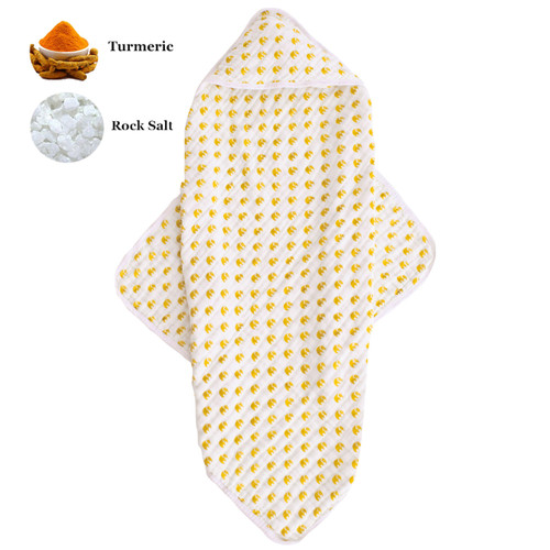 Herbal Hooded Towel | Three Layer | Sunshine Tusks