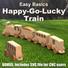 Easy Basics Happy-Go-Lucky Train (PDF Download + SVG File) Wood Toy Plans