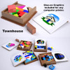 Happy Teacher Block Puzzles - Pickup - Robot - Sailboat - Townhouse (4 PDF Downloads) Wood Toy Plans