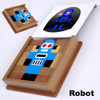Happy Teacher Robot Block Puzzle  (PDF Download) Wood Toy Plans