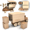 Quick & Easy 5 Truck Fleet (PDF + SVF File Download) Wood Toy Plans