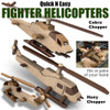 Quick & Easy Fighter Helicopters (2 PDF Downloads) Wood Toy Plans