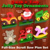 Quick & Easy Jolly Toy Ornaments (PDF Download) Wood Toy Plans