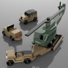 Military Miniatures Vietnam Huey Air Base + Jeep & Chopper Gurney Wood Toy Plans (2 PDF Downloads)