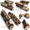 The Big Easy Triple Truck Fleet (4 PDF Downloads) Wood Toy Plans