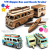 VW Hippie Bus and Beach Trailer + Kayaks (PDF Download) Wood Toy Plans