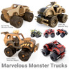 Marvelous Monster Trucks  (3 PDF Downloads) Wood Toy Plans