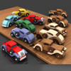 Quick & Easy 5 Car Fleet Wood Toy Plans (5 PDF Downloads + SVG Files for CNC)