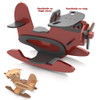 Red Baron Rocking Biplane Wood Toy Plans (PDF Download + SVG File)
