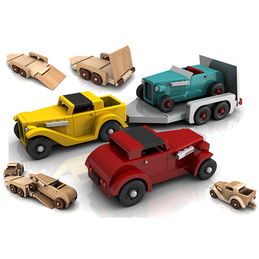 1932 Hot Rod Jamboree + Hauler Wood Toy Plans