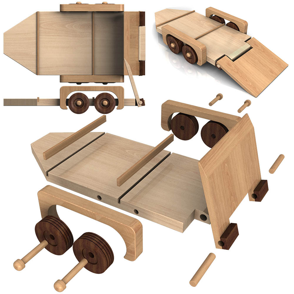 1932 Hot Rod Jamboree + Hauler Wood Toy Plans