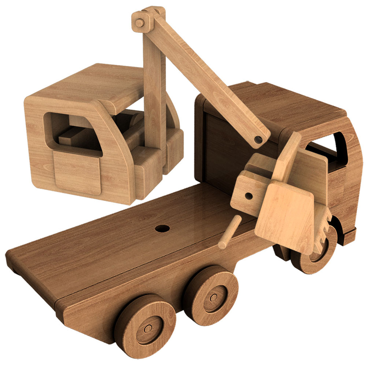 Easy Build Giant Dirt Loader Dump Truck Wood Toy Plans
