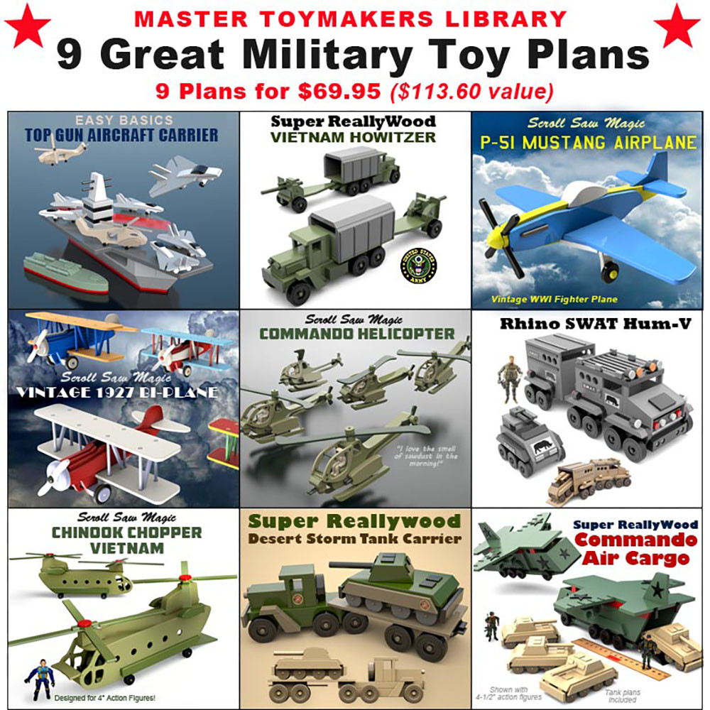 Master Toymakers Library of Great Military Wood Toy Plans