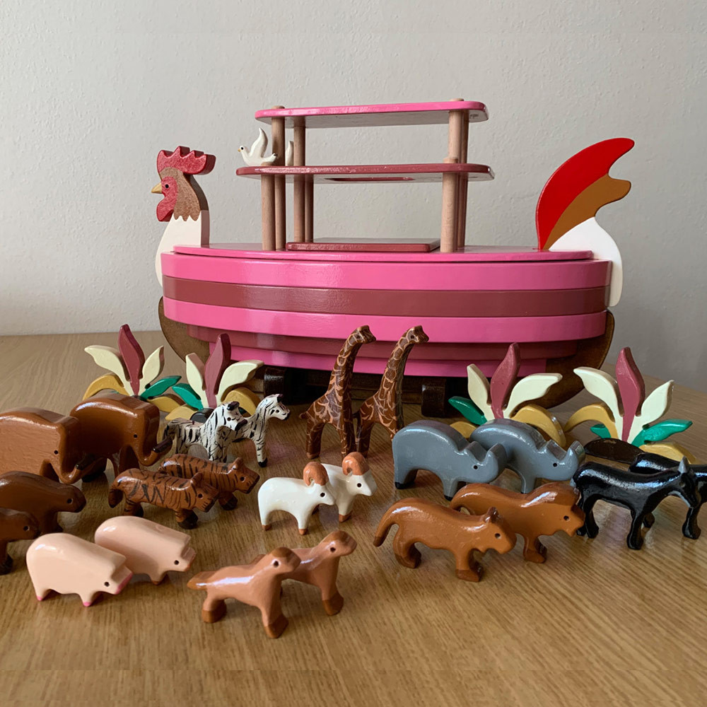 Noah's Animal Cracker Ark Wood Toy Plans