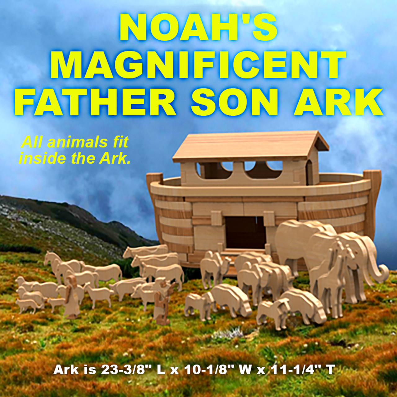 Noah's Magnificent Father Son Ark Wood Toy Plans (PDF Download)