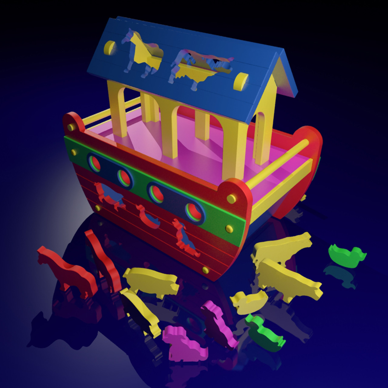 Noah's Playful Puzzle Ark Wood Toy Plans