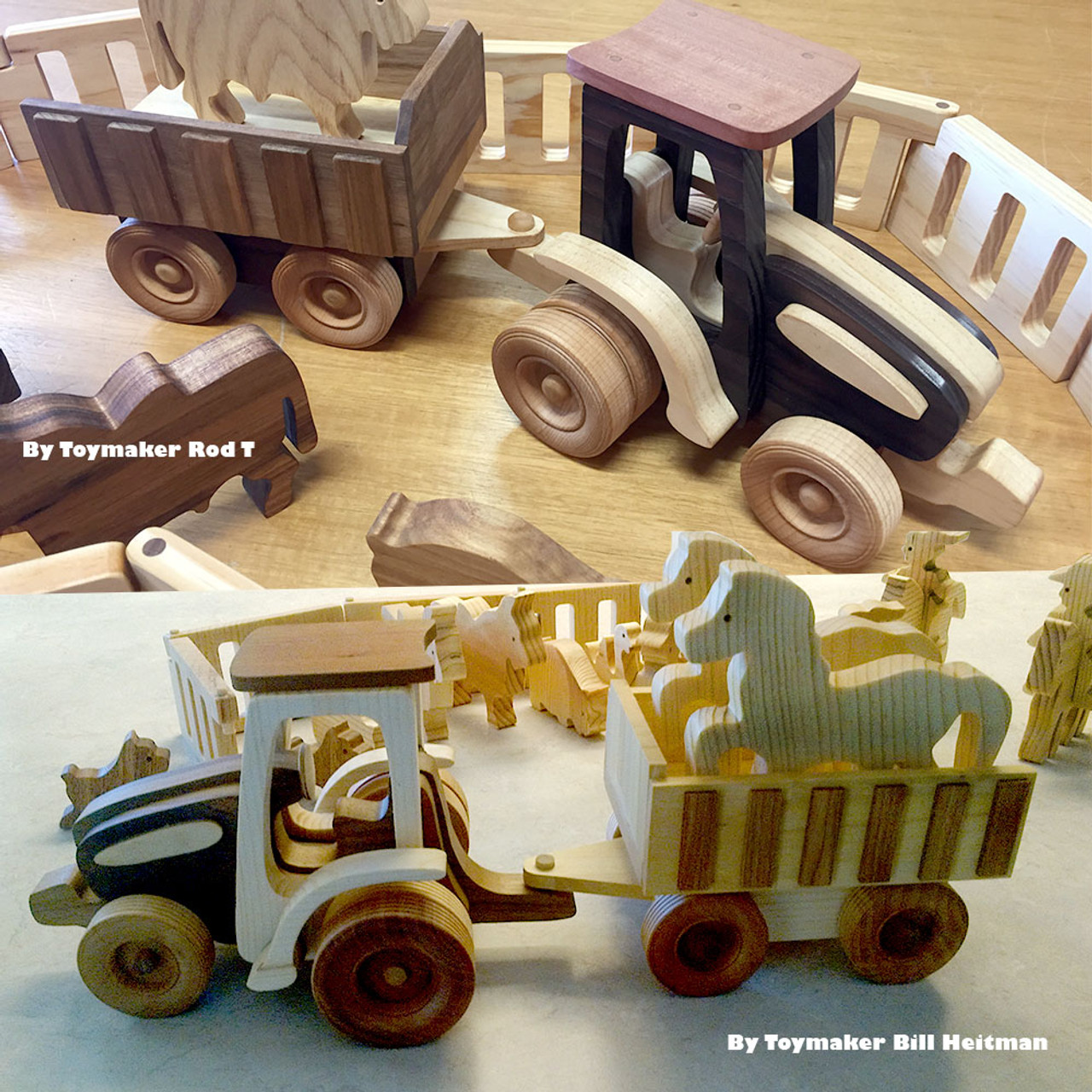 Quick & Easy Farm Tractor and Animals Wood Toy Plans