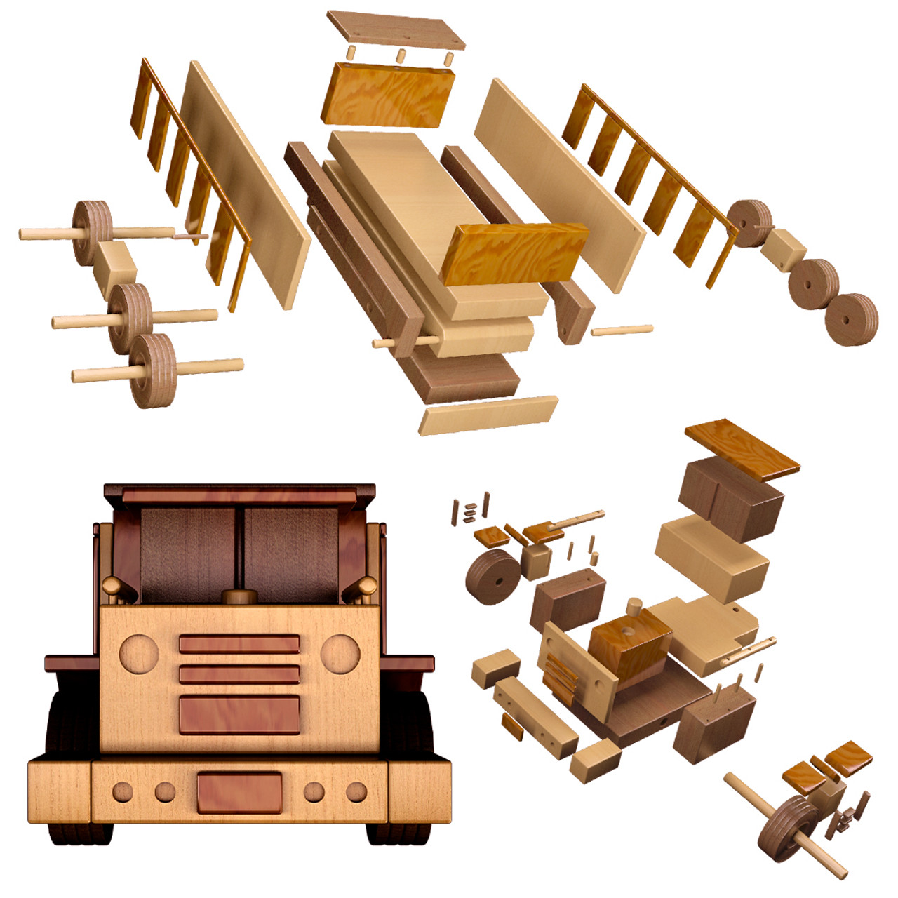 ReallyWood Coal Mine Dump Truck Wood Toy Plans reallywood-coal-mine-dump-truck-wood-toy-plans