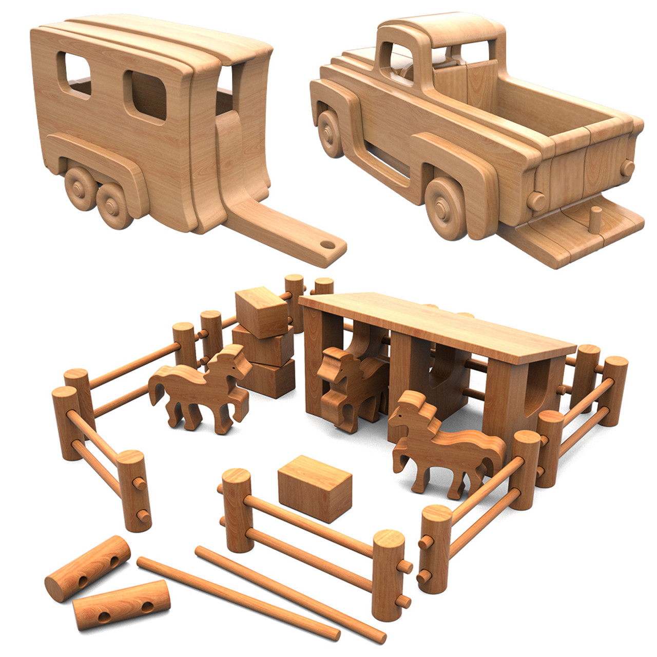 Small World Pony Stable Wood Toy Plans small-world-pony-stable-wood-toy-plans