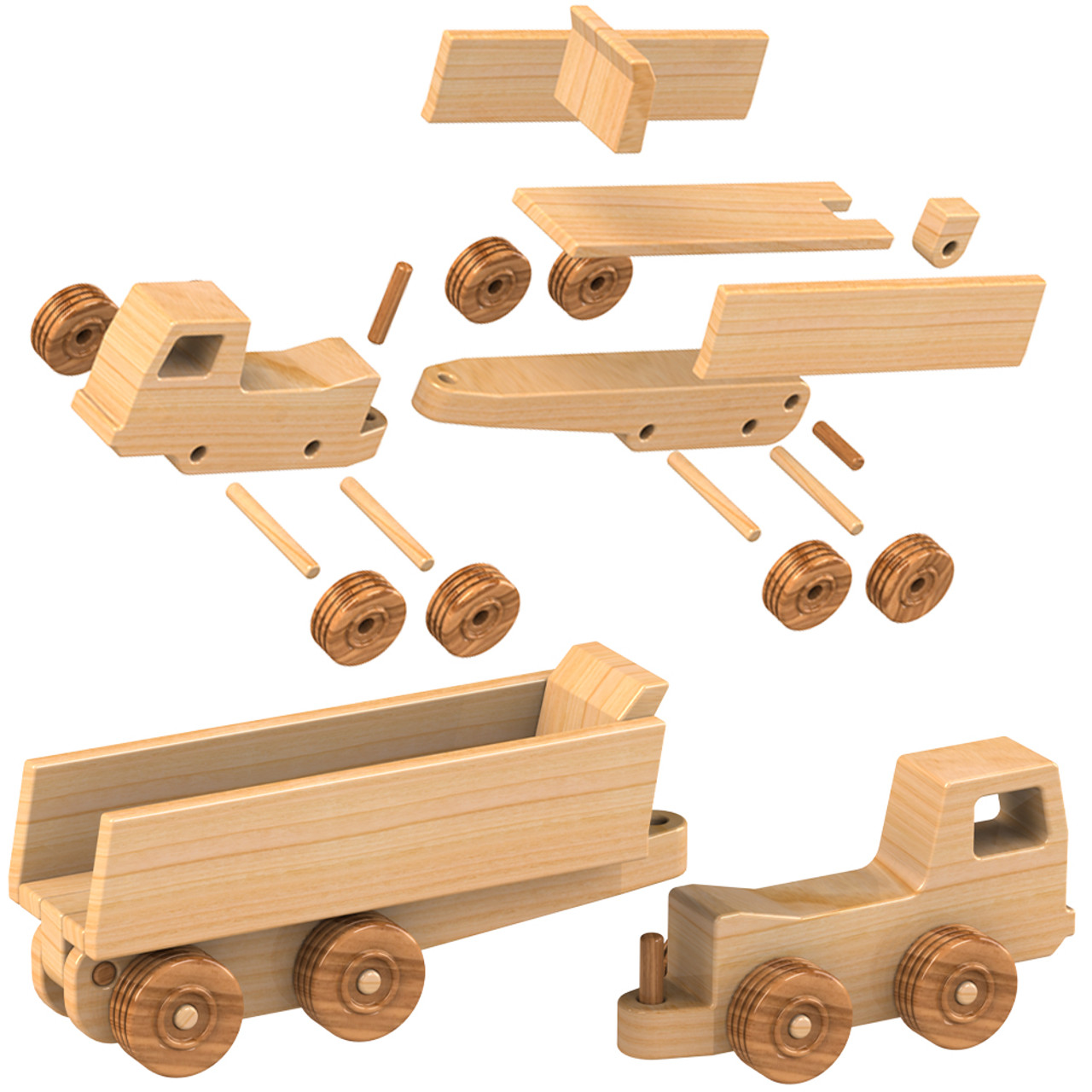 Quik CAT Road Crew Wood Toy Plans