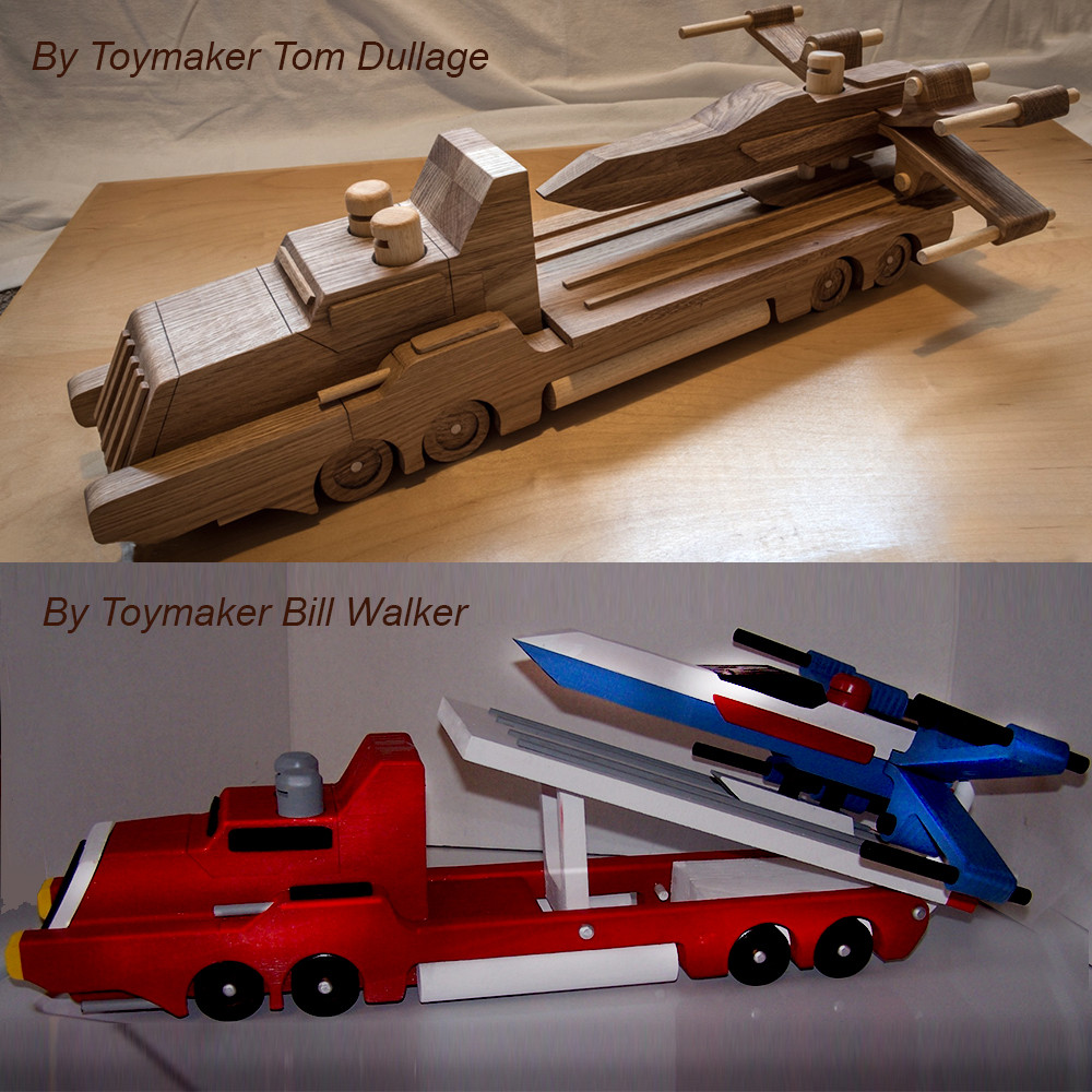 StarFleet X-Wing P5100 & Peterbilt 5000 Transport Wood Toy Plans