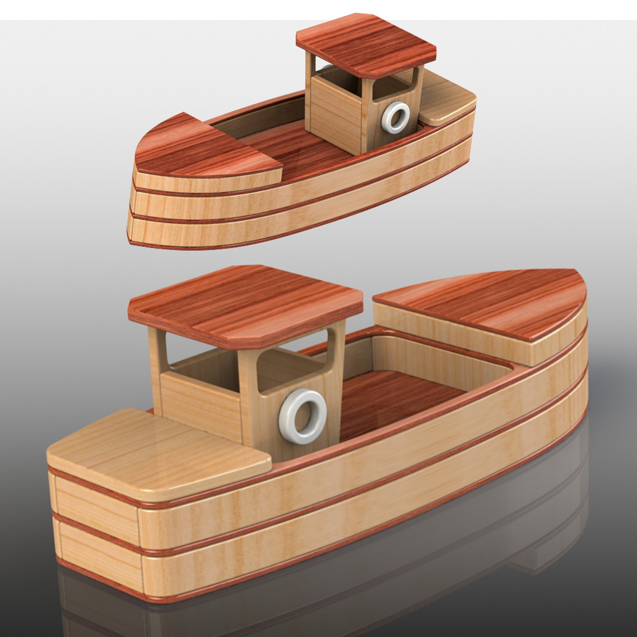 stojanovic boat works fishing boat wood toy plans