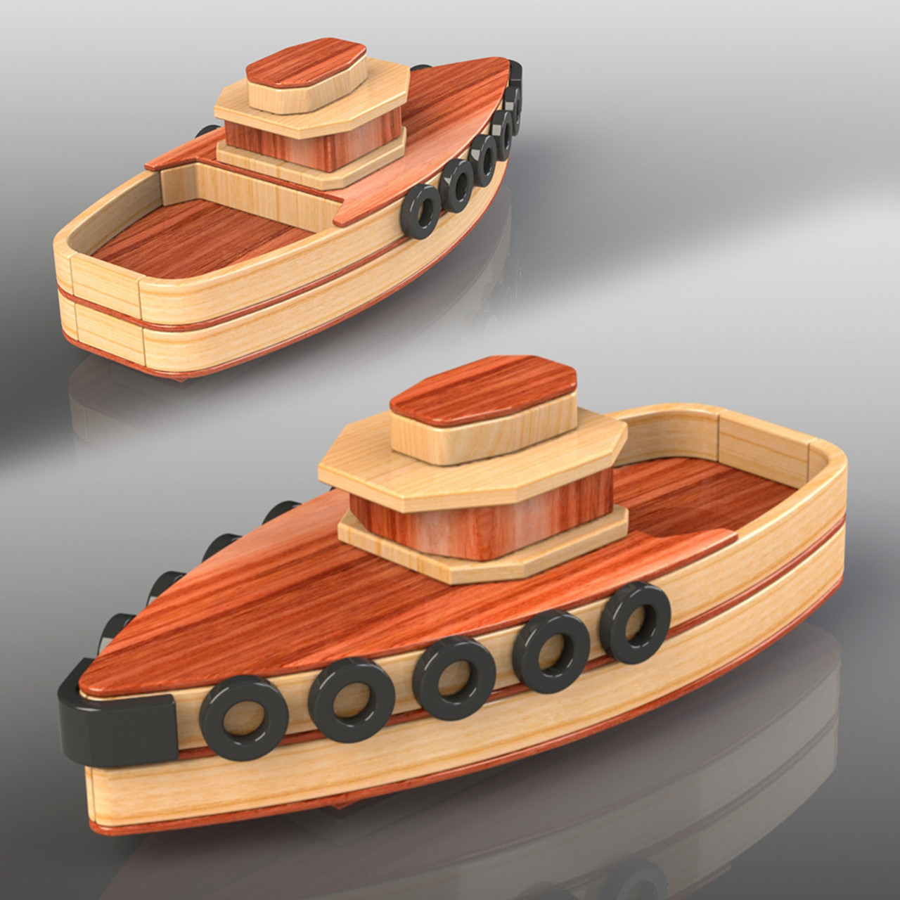 Stojanovic Boat Works Tug Boat Wood Toy Plans