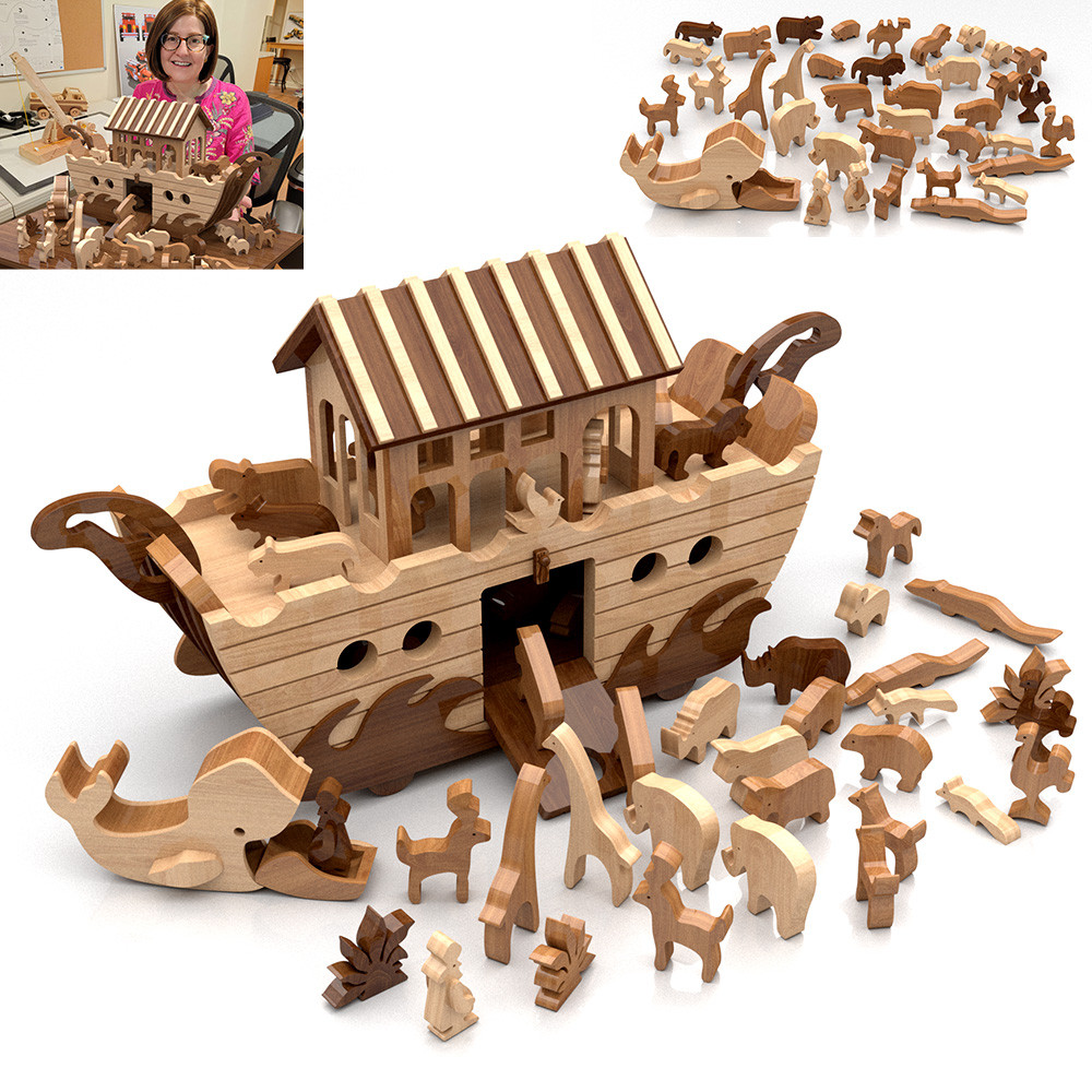 Classic Noah's Ark + BONUS Jonah's Whale (PDF Download + SVG Files)