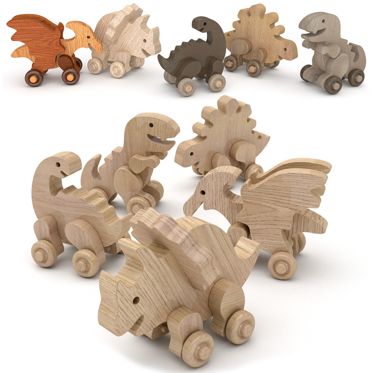 Scroll Saw Magic Dinosaur Buddies + Wild Animal Buddies Wood Toy