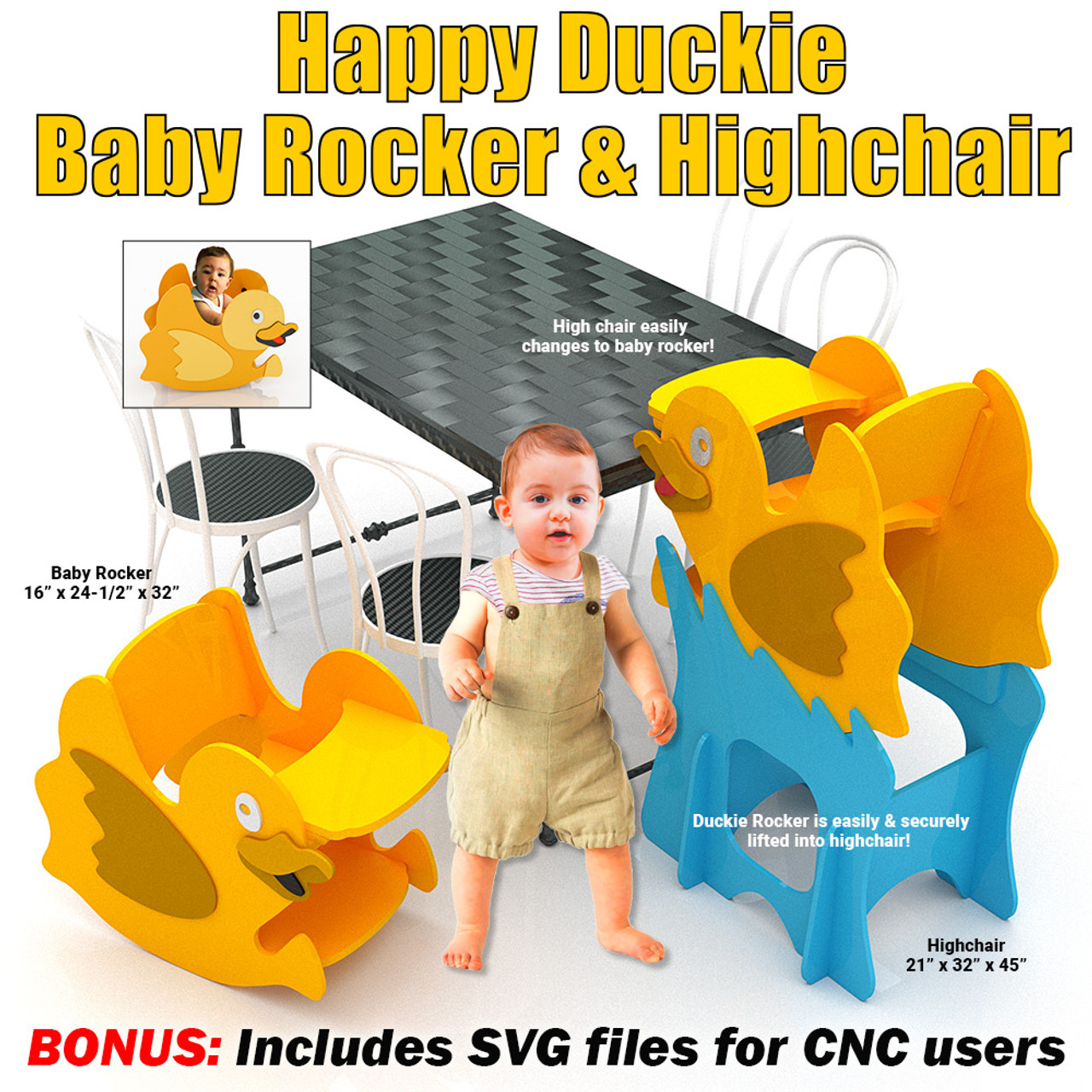 Baby rocker 2025 high chair