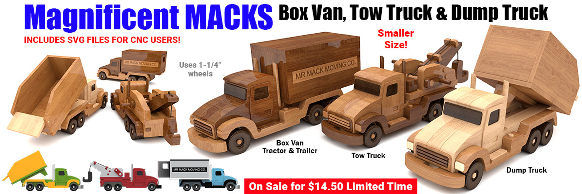 Amish-made Wooden Dump Truck Toy with Non-toxic Finish