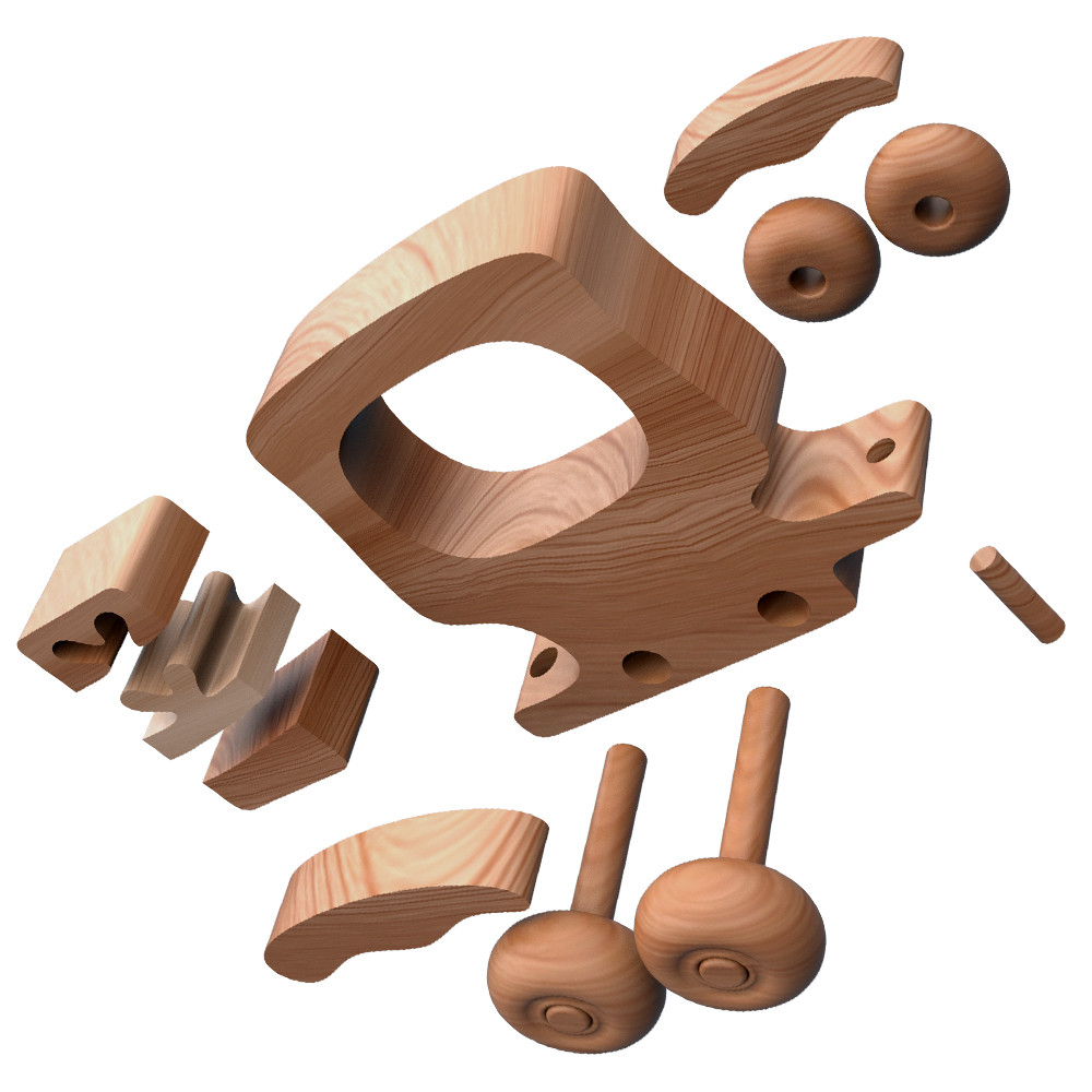 Quick & Easy Christmas Tree Train Wood Toy Plans