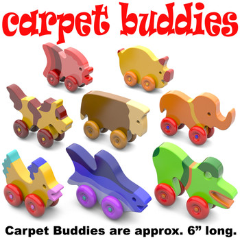 Carpet Buddies Scroll Saw (PDF Download) Wood Toy Plans