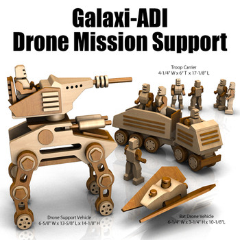 Galaxi-ADI Drone Mission Support (3 PDF Downloads) Wood Toy Plans
