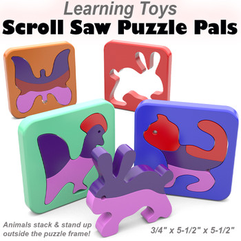 Learning Toys Scroll Saw Puzzle Pals (PDF Download) Wood Toy Plans Learning Toys Scroll Saw Puzzle Pals (PDF Download) Wood Toy Plans