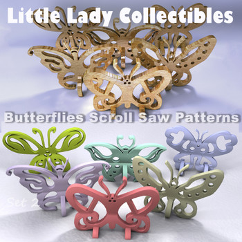 Little Lady Collectible Butterflies (PDF Download) Wood Toy Plans