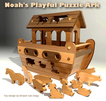 Noah's Playful Puzzle Ark (PDF Download) Wood Toy Plans