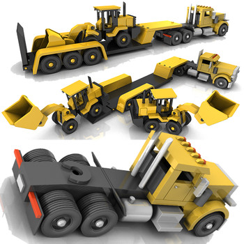 Peterbilt 389 Truck + Trailer + HiLoader (3 PDF Downloads) Wood Toy Plans Peterbilt 389 Truck + Trailer + HiLoader (3 PDF Downloads) Wood Toy Plans