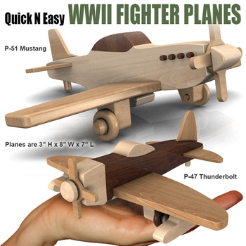 Quick & Easy WWII Fighter Planes (2 PDF Downloads) Wood Toy Plans Quick & Easy WWII Fighter Planes (2 PDF Downloads) Wood Toy Plans