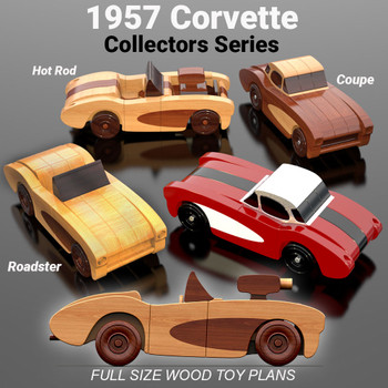 Scroll Saw Magic 1957 Corvette Special Edition (3 PDF Downloads) Wood Toy Plans