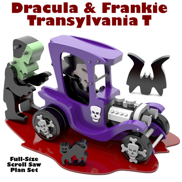 Dracula & Frankie Transylvania T (PDF Download) Wood Toy Plans