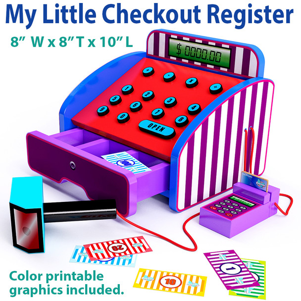 My Little Checkout Register (PDF Download) Wood Toy Plans