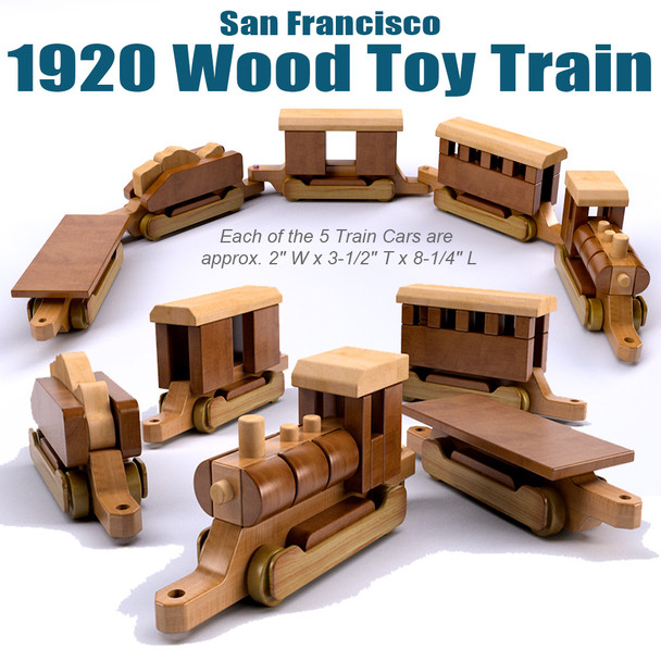 San Francisco 1920 Train (PDF Download) Wood Toy Plans
