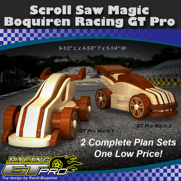 Scroll Saw Magic Boquiren Racing GT Pro (PDF Download) Wood Toy Plans