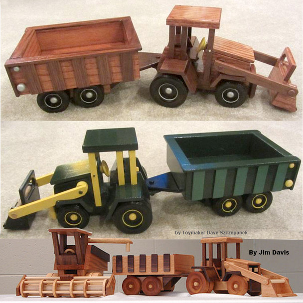 Super ReallyWood Big Farm Tractor & Grain Dumper (PDF Download) Wood Toy Plans Super ReallyWood Big Farm Tractor & Grain Dumper (PDF Download) Wood Toy Plans
