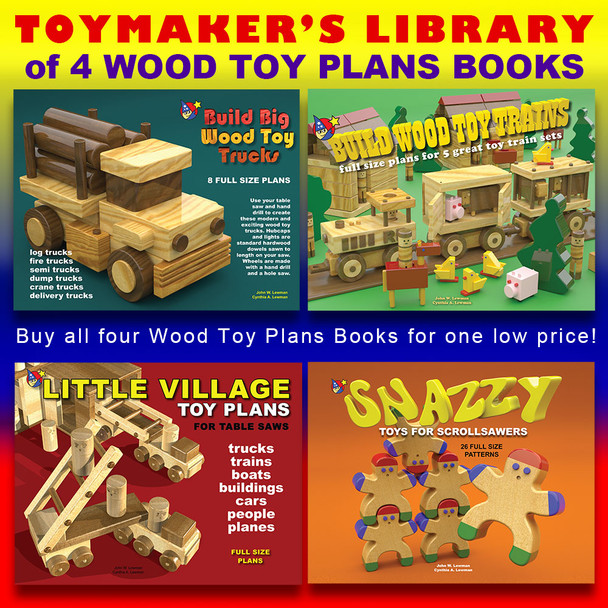 Toymaker's Library of 4 eBooks Volume 2 (4 PDF eBook Downloads) Wood Toy Plans